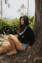 ORCHID LEI Crop Hoodie