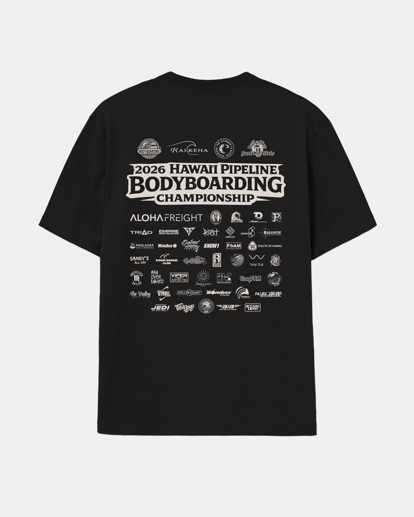 Defend Hawai'i - 2026 Hawai'i Pipeline Bodyboard Championship Tee