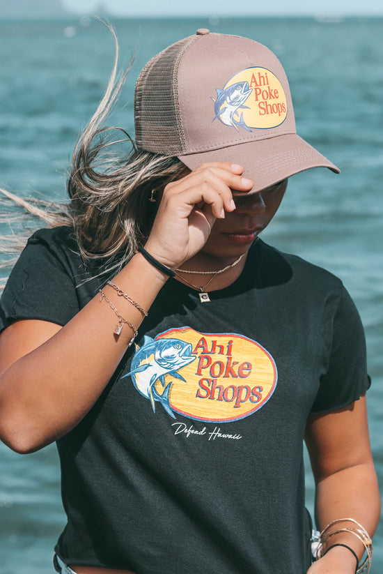 AHI POKE SHOPS Tan Trucker
