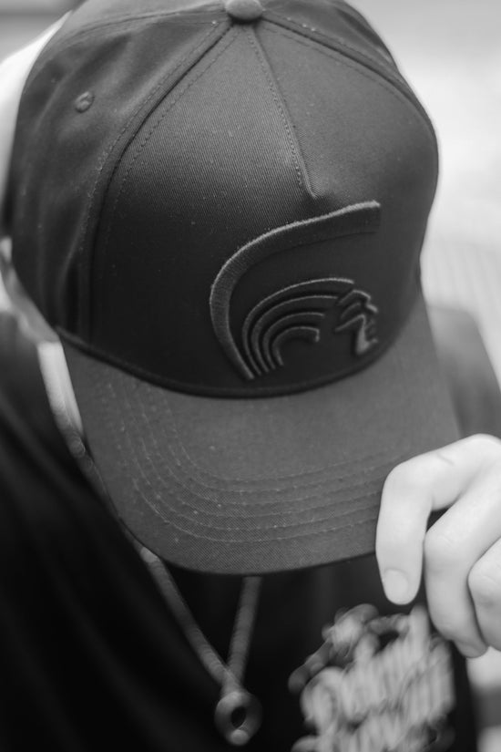 BOOMSKI ALL BLACK A-Frame Snapback