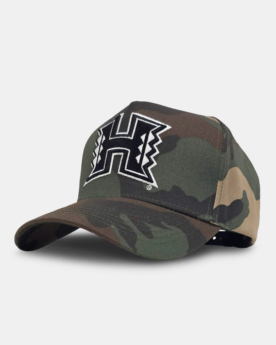 UH MĀNOA Camo A-Frame Snapback