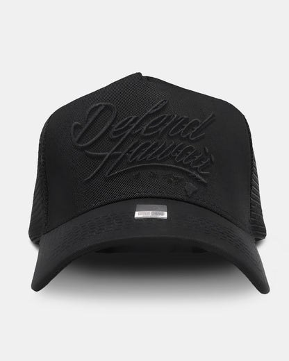 WILDSTYLE LOGO All Black A-Frame Trucker
