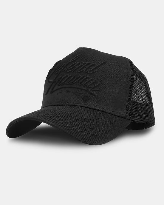 WILDSTYLE LOGO All Black A-Frame Trucker