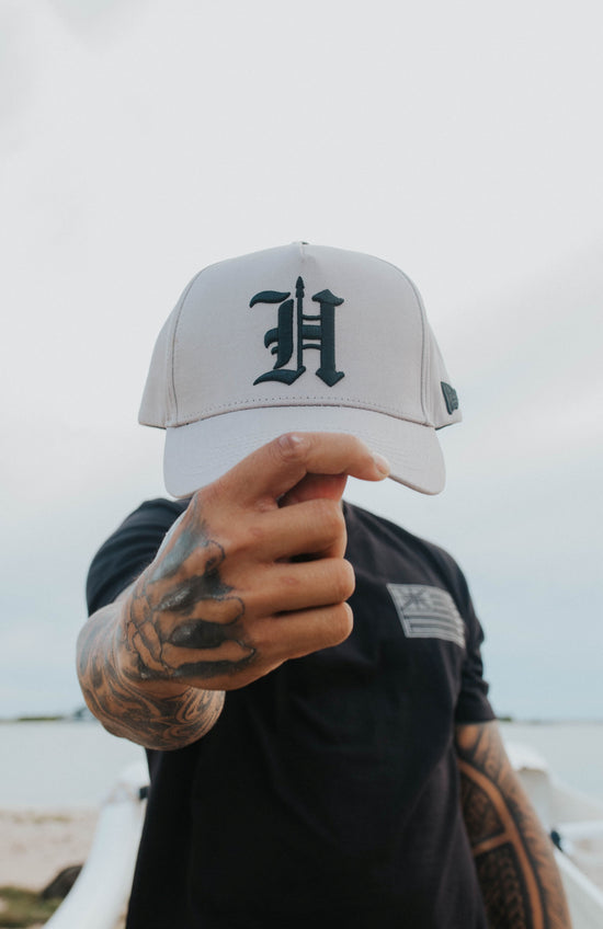 H SPEAR Gray A-Frame Snapback