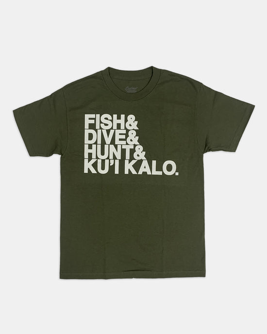AND WHAT? Military Green Tee